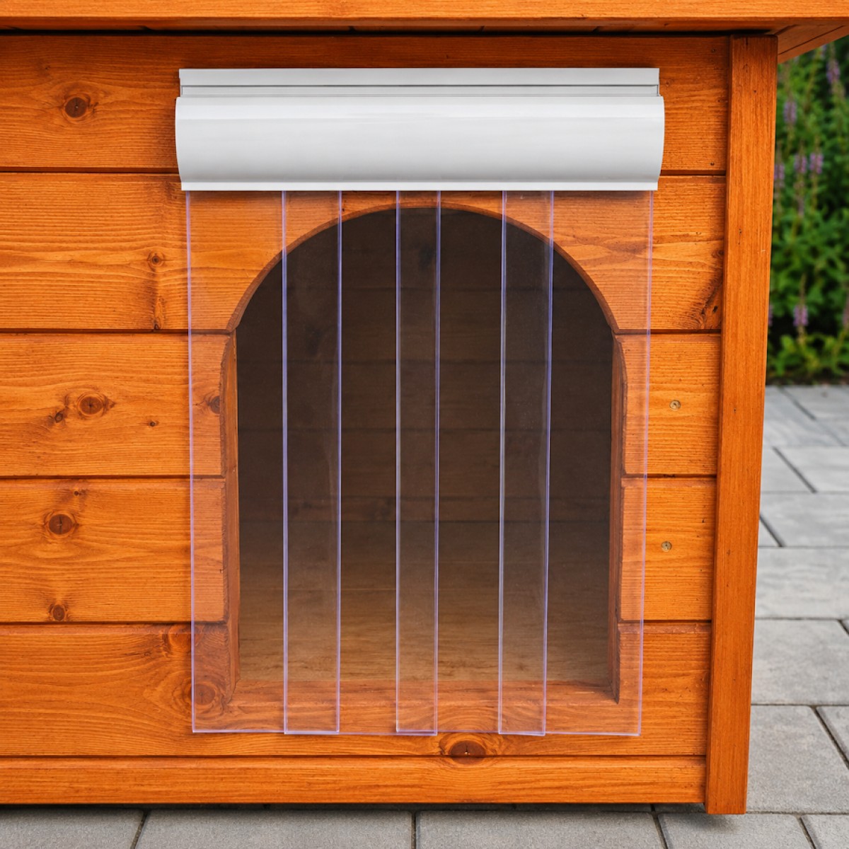 Extra hőfüggöny  kutyaház bejáratára – ThermoShield