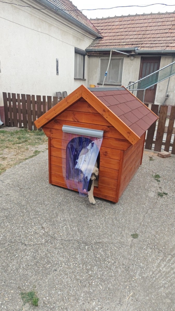 Extra hőfüggöny  kutyaház bejáratára – ThermoShield